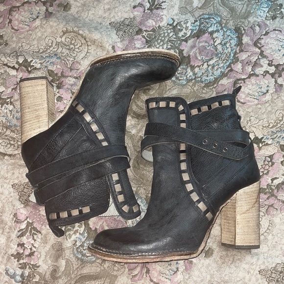 Free People New Frontier Western Boot in Distressed Tan  Free People Boots